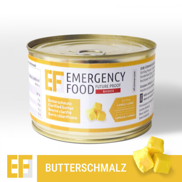 EF Basics - Butterschmalz (300g) - lange Haltbarkeit vielseitig einsetzbar Butterreinfett